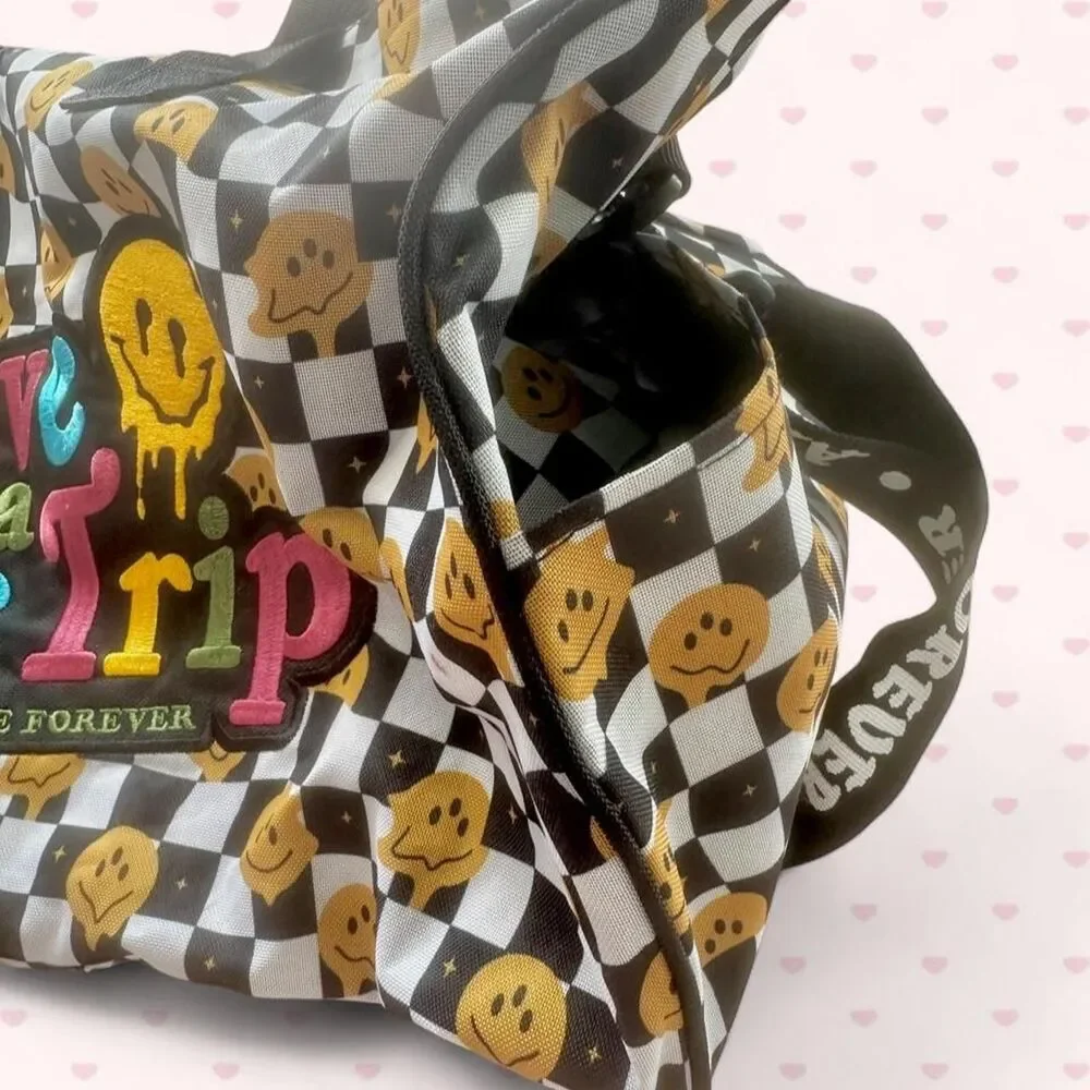 Assholes Live Forever Checkered Duffel Bag 